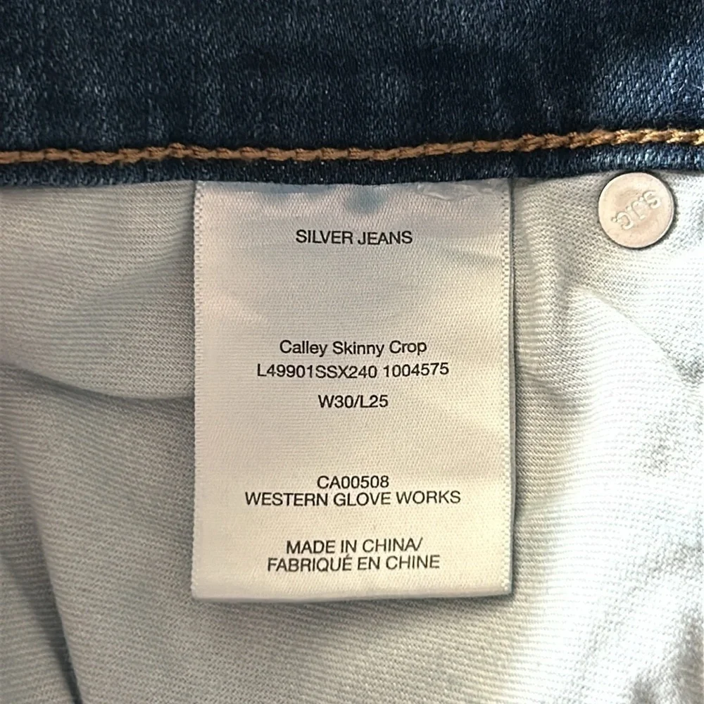 Silver Jeans Callie Skinny Crop size 30